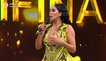 Melissa Paredes en escena.