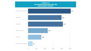 Registro de defunciones del Sinadef.