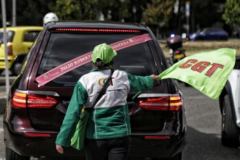 Dirigentes sindicales y amigos rindieron