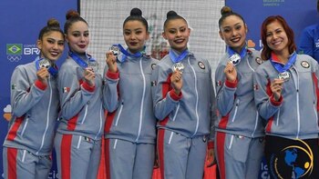 Las atletas se encuentran en