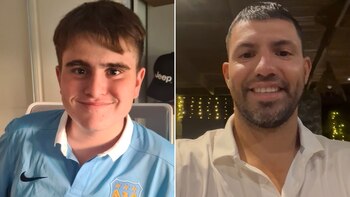 Tobías y el Kun Agüero