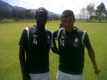 El delantero debutó en Independiente de Santa Fe (Foto: Twitter/ @luispaez9_)