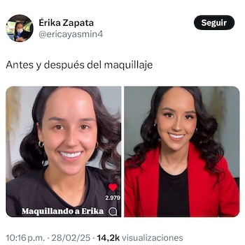 Érika Zapata sorprendió a sus