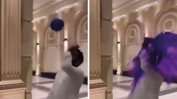 Un qatarí cayó en la