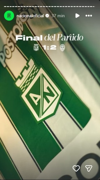 Nacional perdió en amistoso ante Deportivo Táchira. Yeicar Perlaza hizo su debut con el cuadro Verdolaga y Franco Armani observó desde el banco de suplentes - crédito @nacionaloficial/Instagram