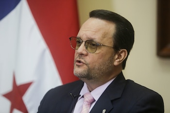 El ministro de Comercio e Industrias, Julio Moltó, dirigirá el equipo interinstitucional nombrado por el presidente Mulino. EFE/ Carlos Lemos