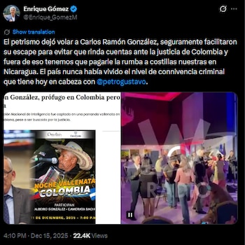 Enrique Gómez se despachó contra