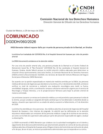 Una persona murió en el Hospital General de Sinaloa por presunta omisión de atención