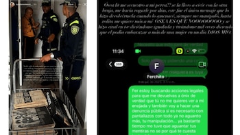 La expareja del artista afirmó que él envió a un par de agentes de la Policía para que recogieran sus elementos personales de la vivienda de la mujer - créditos @luisafernandaruiz__/IG