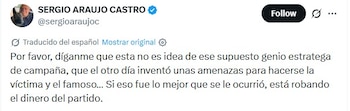 Una nueva página web y sus propuestas han reactivado debates sobre la procedencia del término, el papel del marketing y la originalidad en el espacio público colombiano - crédito @segioaraujoc / X