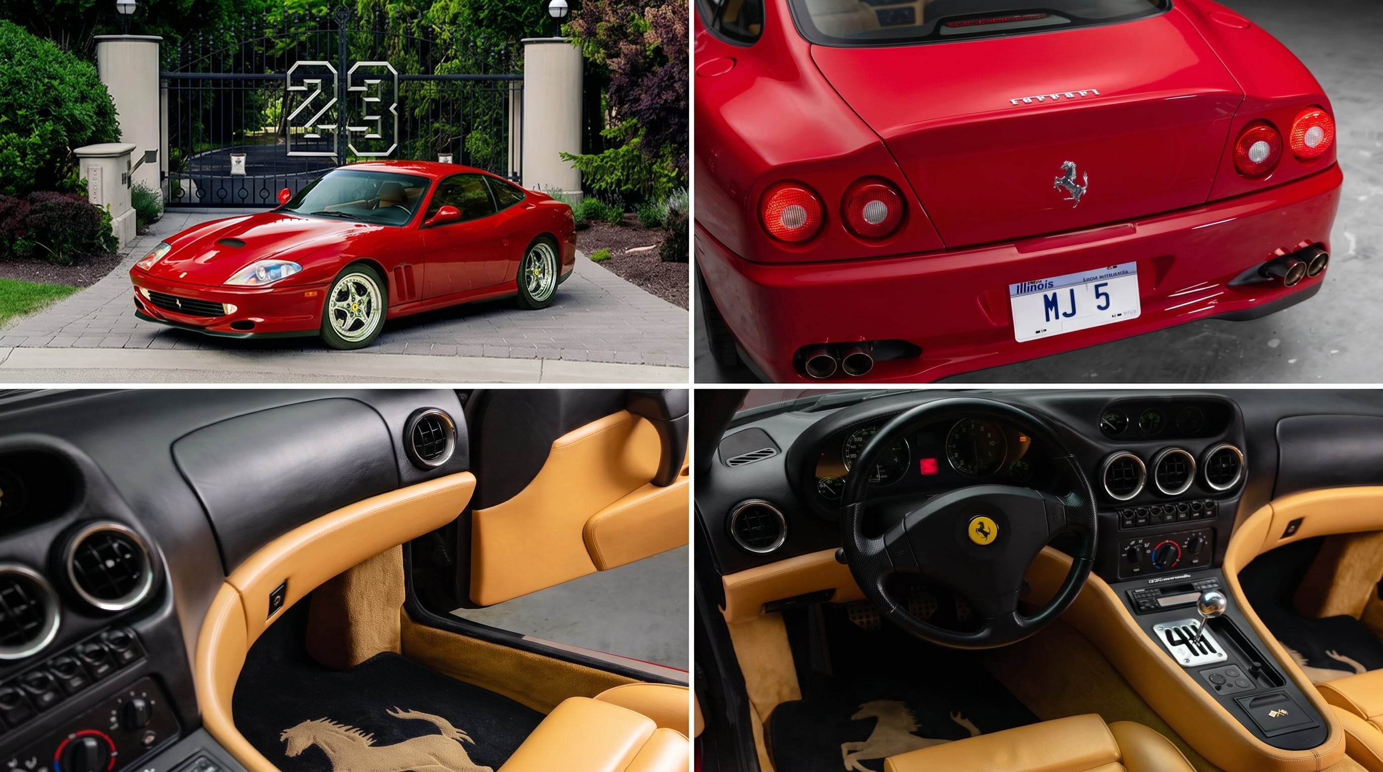 Las fotos de la majestuosa Ferrari de Michael Jordan que se vendió en casi 3 millones de dólares