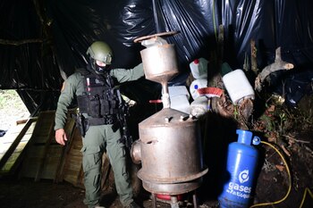 Desmantelan un laboratorio de cocaína