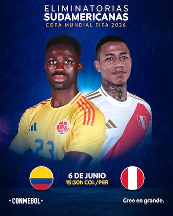 Perú vs Colombia: partido por las Eliminatorias 2026