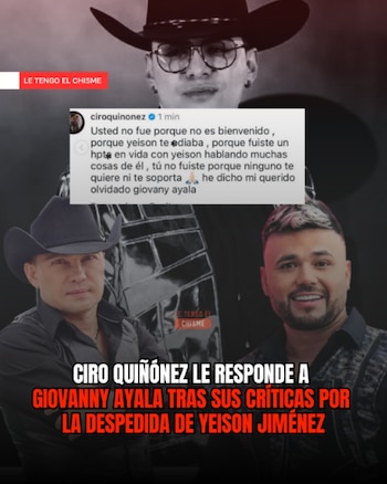 El mensaje de apoyo de