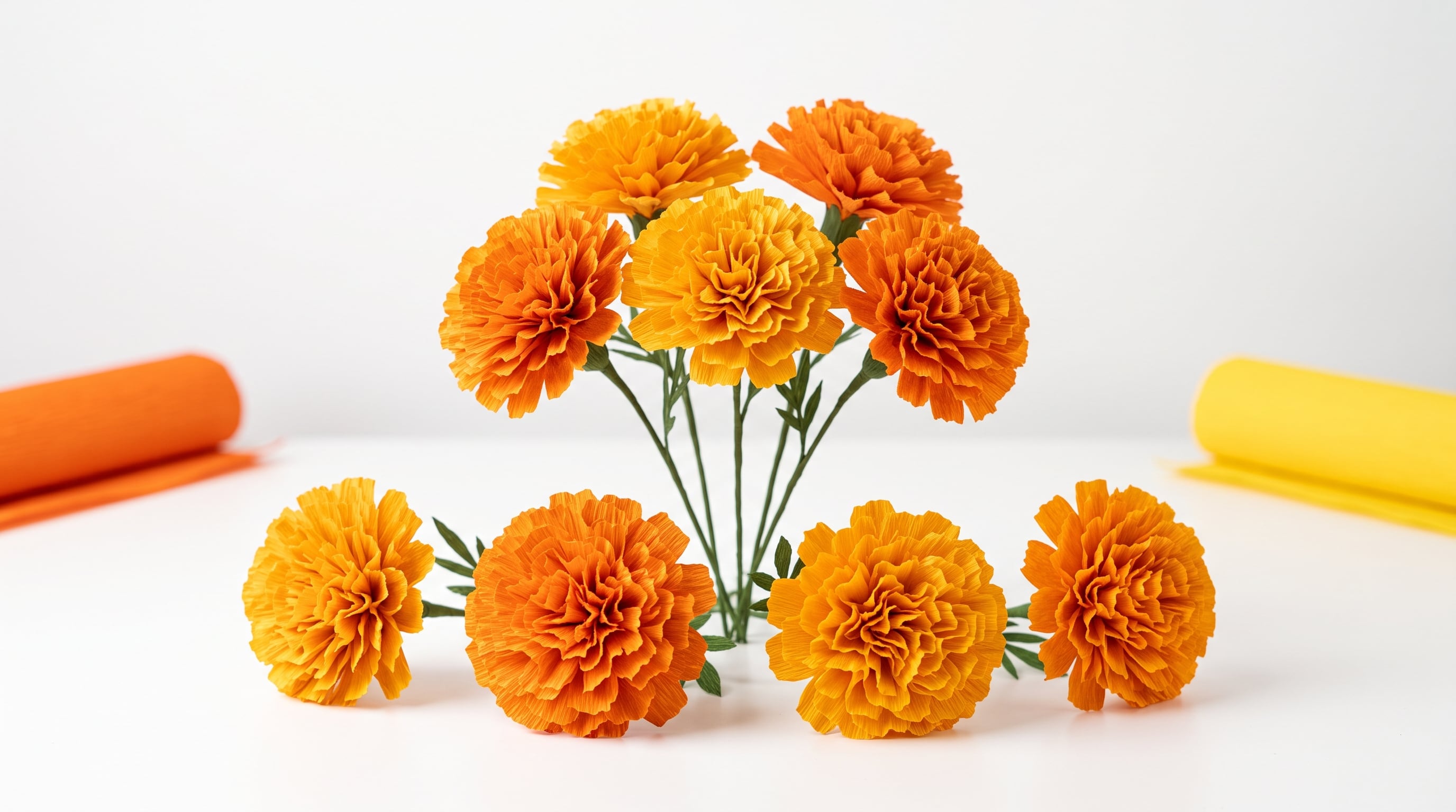Un pliego de papel crepé rinde entre 4 y 6 flores medianas, según el grosor de las capas que se usen por pieza. (Imagen Ilustrativa Infobae)