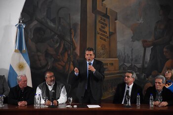 Sergio Massa habla en la