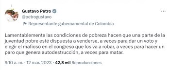 El mandatario culpó a la