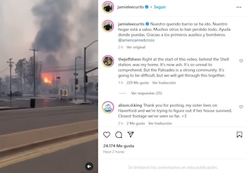 Jamie Lee Curtis destacó la