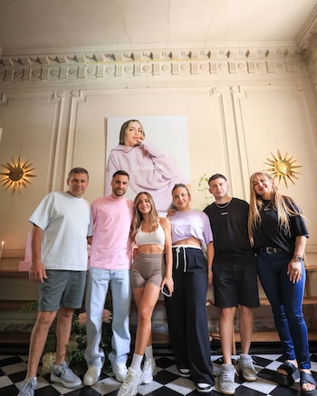 Calvagni y su familia