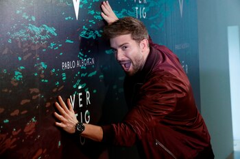 El cantante Pablo Alborán durante