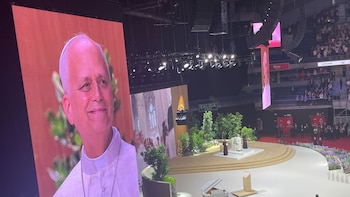 Visita del papa León XIV en Madrid, en directo: el pontífice entra en el Movistar Arena para el encuentro con la sociedad civil