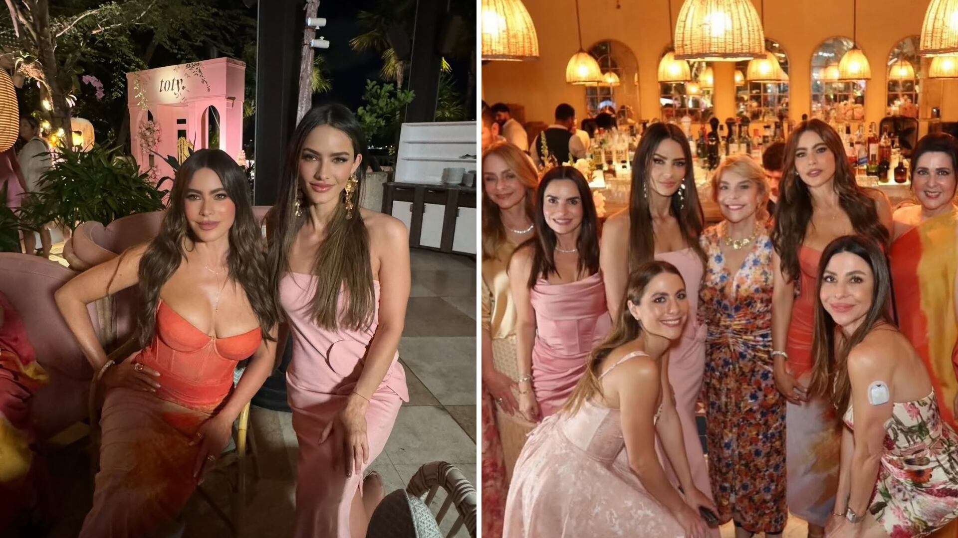 Sofía Vergara, acompañada de su hermana Sandra, presentó su marca de cosméticos