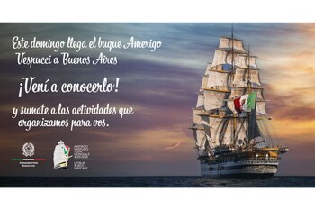 El Buque Amerigo Vespucci llega