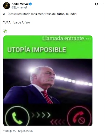 Captura de pantalla de un video con un hombre serio de gafas y traje. Texto superpuesto dice 'USA 3 Paraguay 0' y 'Yo:'. Logo de TikTok visible