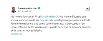 El mensaje de Edmundo González
