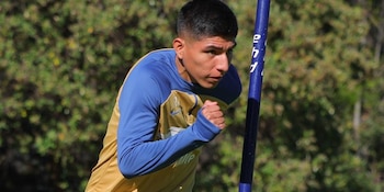 Piero Quispe en su primer