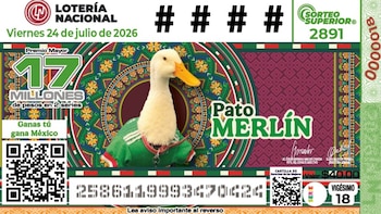 Merlín, el pato de la Selección Mexicana, ya tiene su propio billete especial de la Lotería Nacional