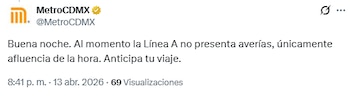 (X/@MetroCDMX)