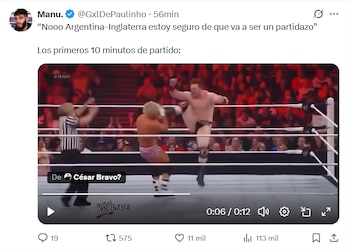Meme Inglaterra - Argentina