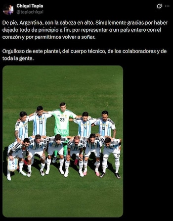 El mensaje de Claudio Tapia en su cuenta de X