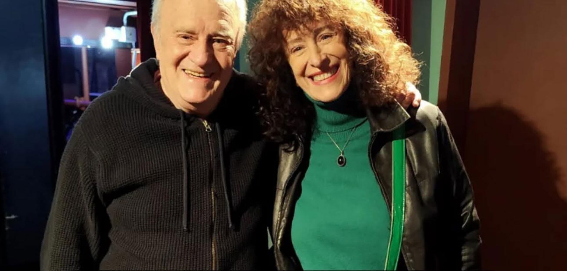 Julia Zenko y su hermano, el actor Juan Simón Trzenko (72)