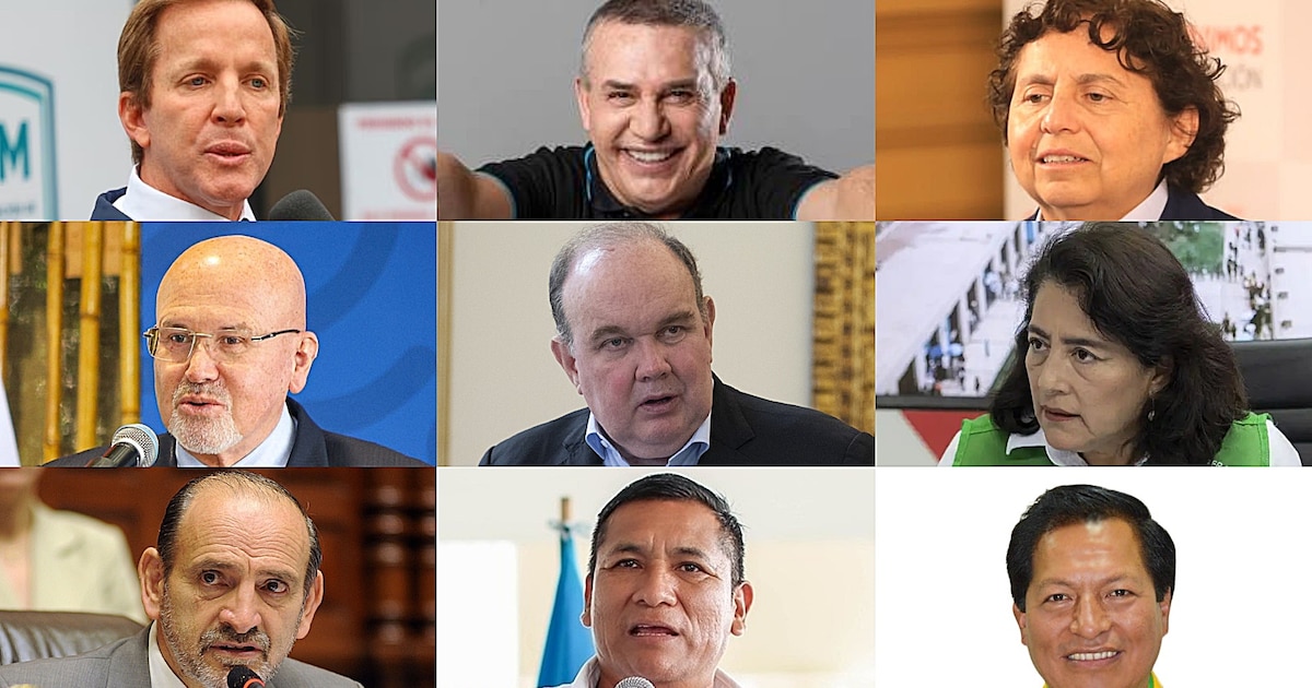 These are the candidates who will seek the mayor of Lima in the October elections