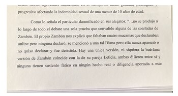 La sentencia cuestiona que la