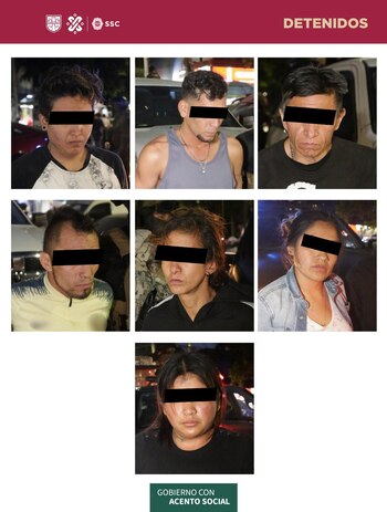 Cuatro mujeres y tres hombres