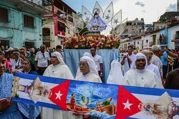 Virgen de la caridad y día de Oshún en La Habana, Cuba
