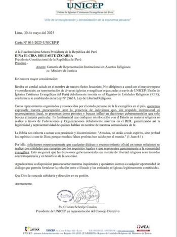 Comunicado de Unicep | Paolo