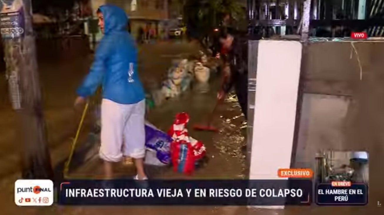 El problema está debajo de Lima: Cuarto Poder expone la situación de la infraestructura de Sedapal. Captura: Cuarto Poder.