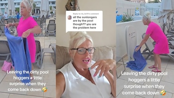 ‘Guerra de tumbonas’ en un hotel de Tenerife: una turista británica quita todas las toallas de los huéspedes que reservaban su sitio cerca de la piscina