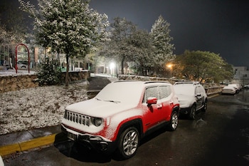 Fotografía de la nevada en