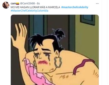 Las lágrimas de Marcela generaron