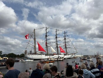 El recibimiento del BAP Unión