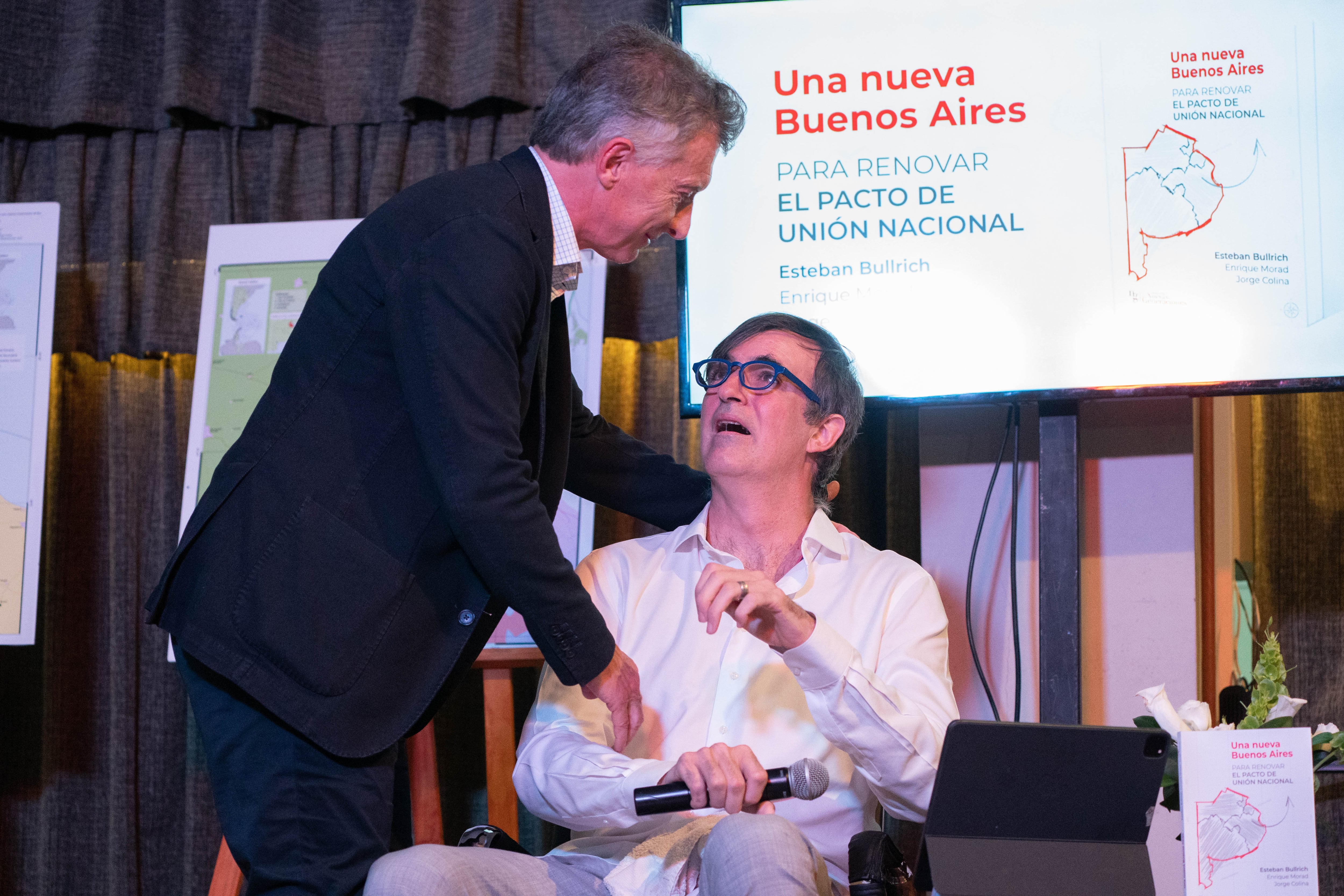 Mauricio Macri y Esteban Bullrich. Una de las últimas fotos públicas entre ambos. (Foto: Franco Fafasuli)