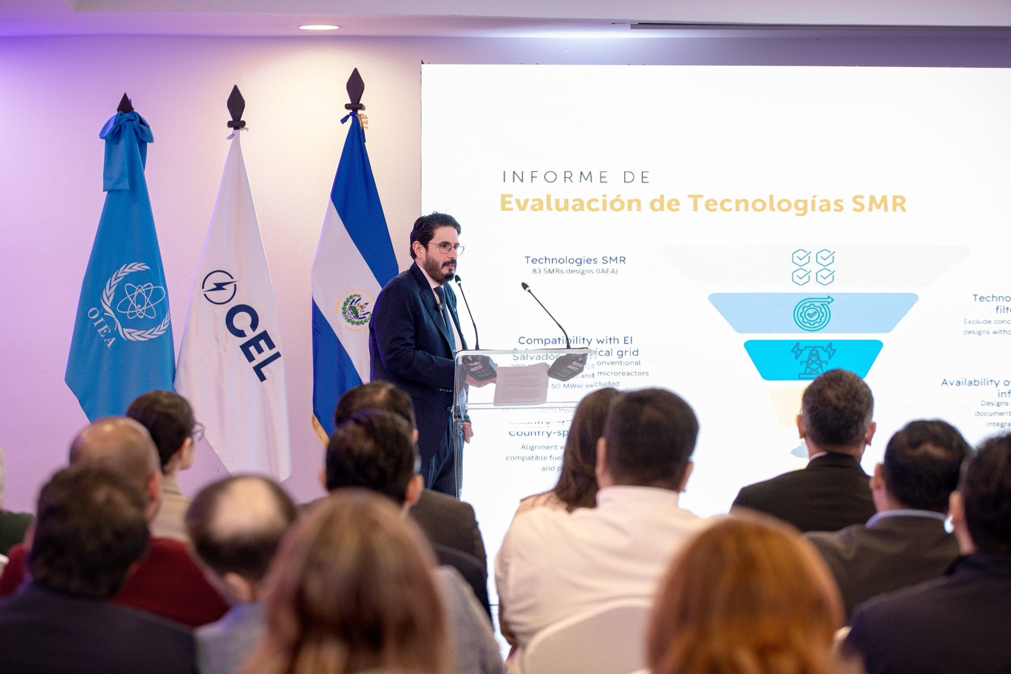 El Salvador explora la viabilidad de incorporar energía nuclear a su matriz eléctrica con el respaldo de OIPEN y CEL./ (CEL)