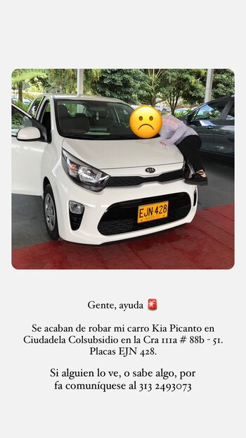 Mensaje en redes sociales del