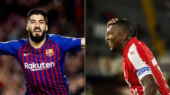 Pablo Repetto, técnico de Santa Fe, aseguró que Hugo Rodallega está a la altura del uruguayo Luis Suárez