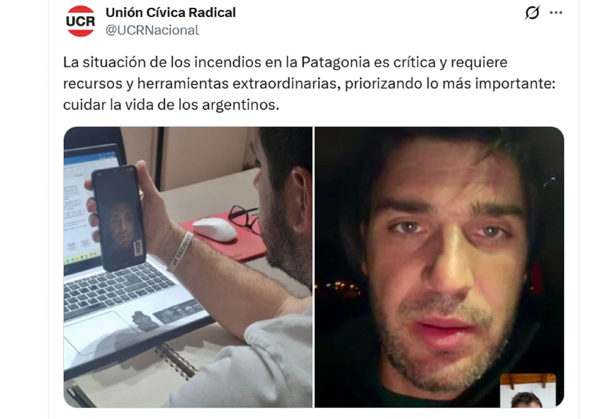 La UCR manifestó su apoyo el reclamo de los gobernadores patagónicos por los incendios forestales